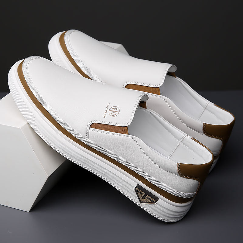 Lazy Slip On Men's Casual Leather Shoes - Outfit Emporium