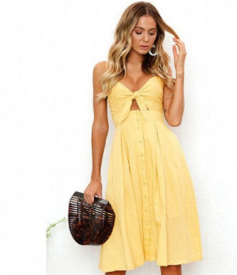 Sleeveless Backless Strap Long Close-fitting Sheath - Outfit Emporium