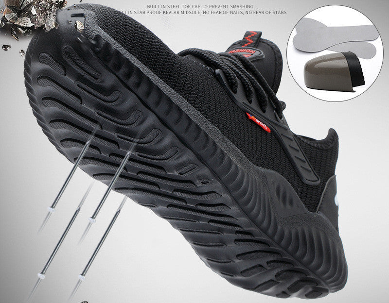 Breathable Safety Anti-smashing Work Safety Shoes - Outfit Emporium