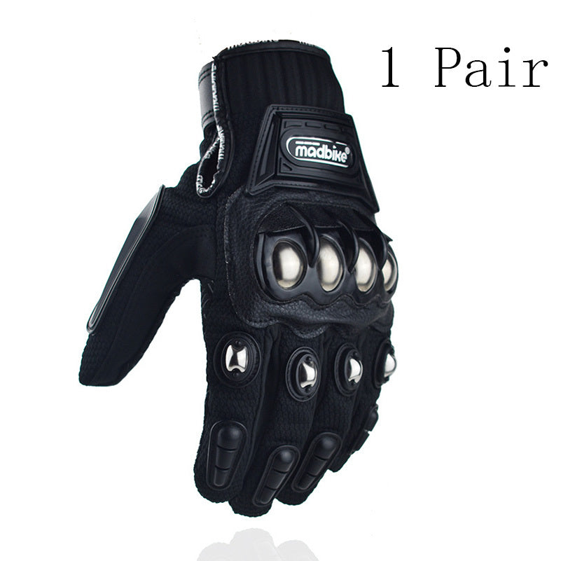 Off-Road Alloy Protective Motorcycle Riding Gloves - Outfit Emporium