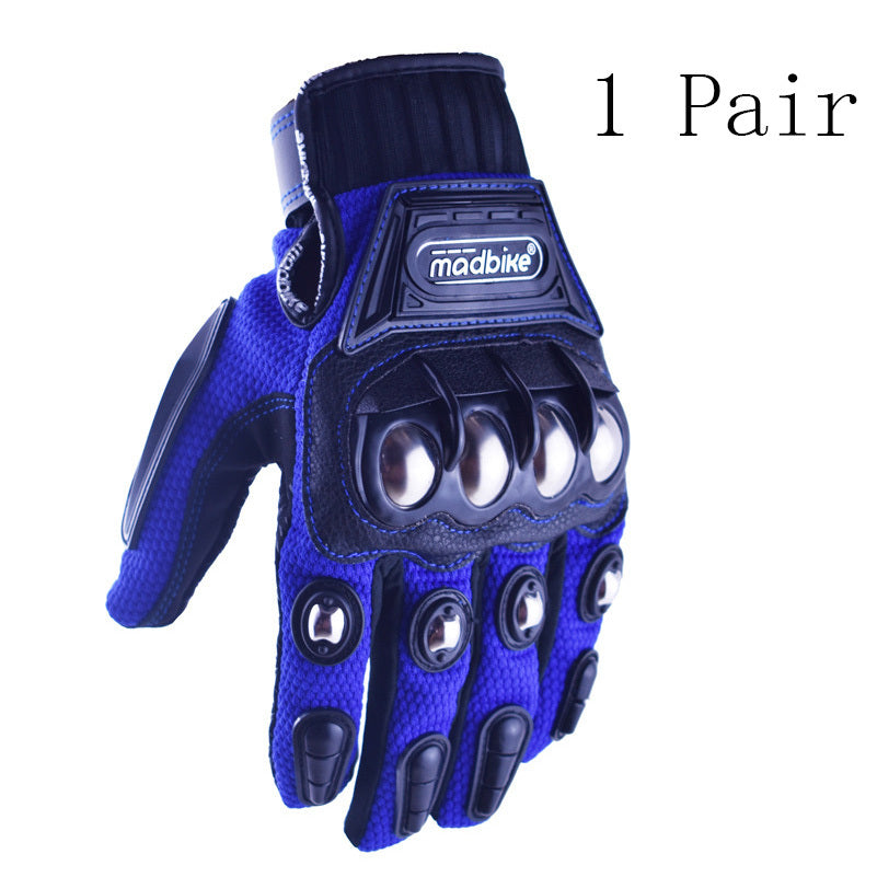 Off-Road Alloy Protective Motorcycle Riding Gloves - Outfit Emporium