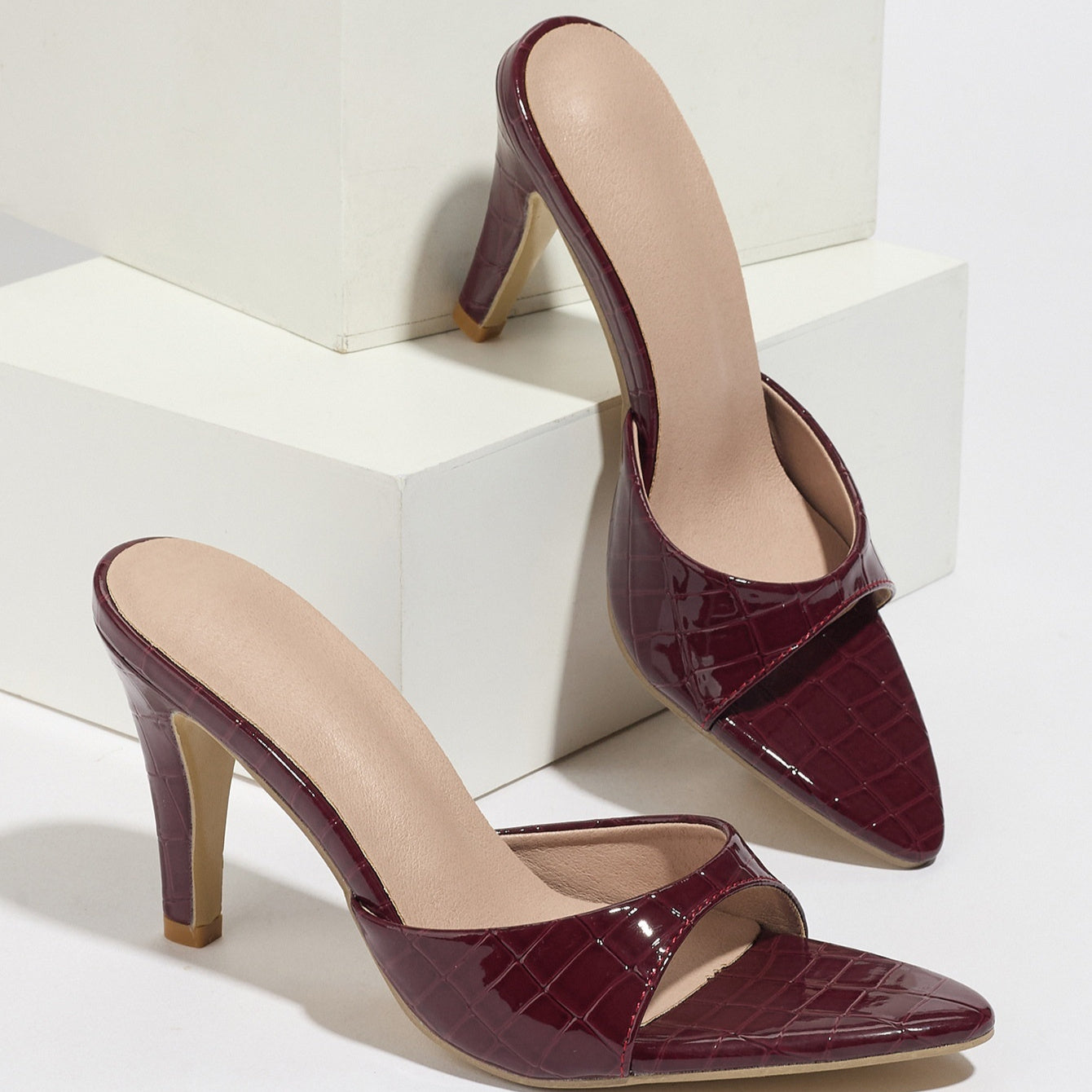 Female Pointed Toe Stiletto Heels - Outfit Emporium