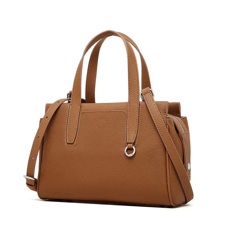 Cowhide Portable Large-capacity Crossbody Bag - Outfit Emporium