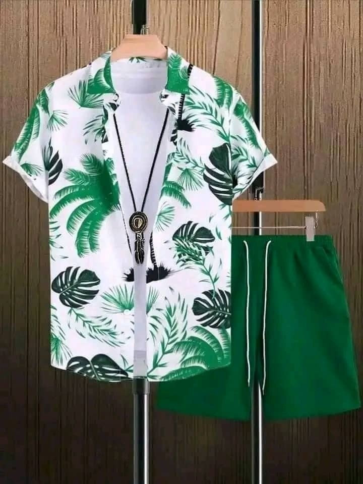 Beach Style Short Sleeve Shirt Men's Suit - Outfit Emporium