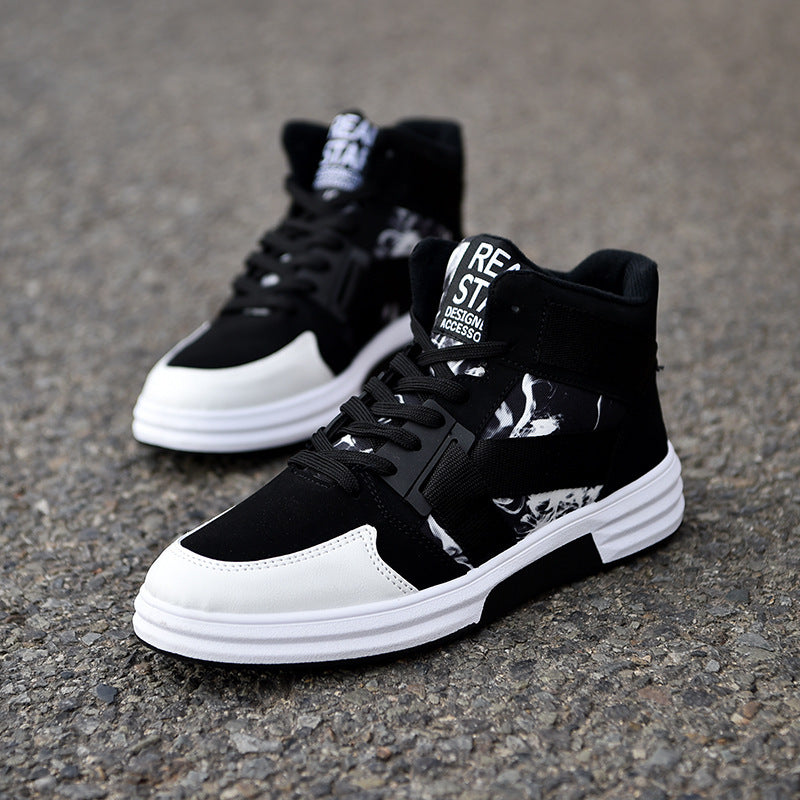 Camouflage High-Top Lace-Up Shoe - Outfit Emporium