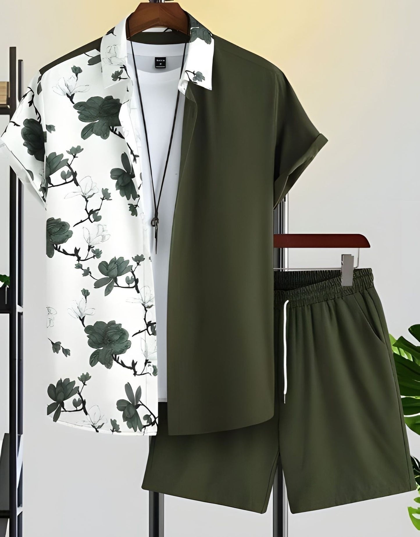 Beach Style Short Sleeve Shirt Men's Suit - Outfit Emporium