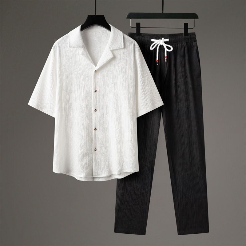 Casual Men's Sports High-end Half Sleeve Two-piece Set
