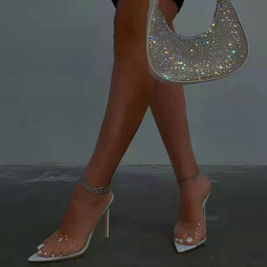 Women's Ultra-high Vamp Stiletto Heel Slippers - Outfit Emporium