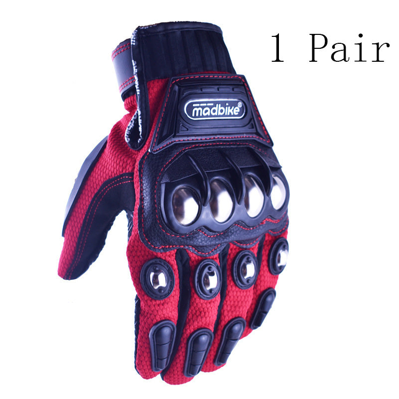Off-Road Alloy Protective Motorcycle Riding Gloves - Outfit Emporium