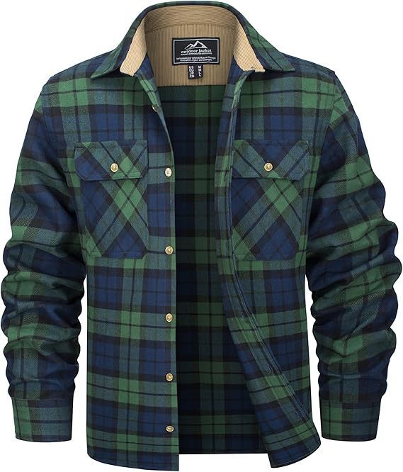 Men's Flannel Casual Button Shirt - Outfit Emporium