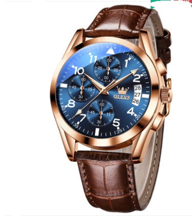 OLEVS Luxury Waterproof Luminous Quartz Watch - Outfit Emporium