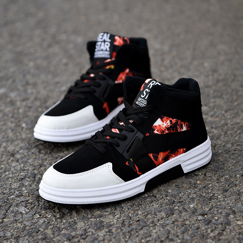 Camouflage High-Top Lace-Up Shoe - Outfit Emporium