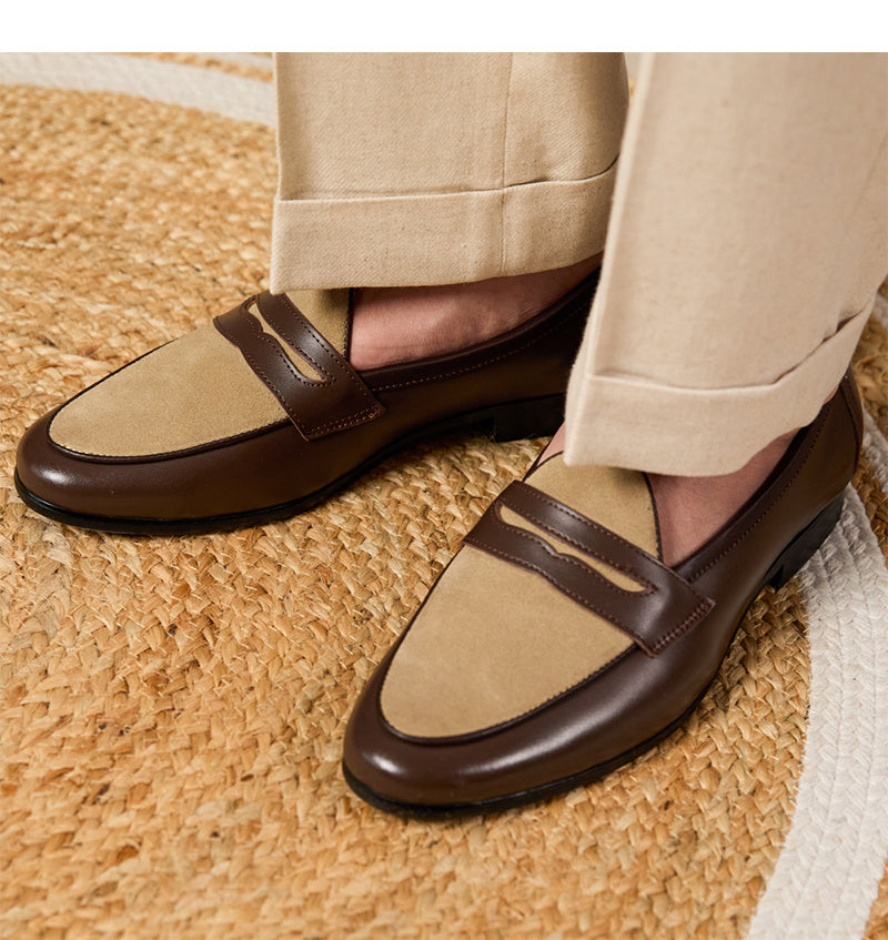 Loafers Belgium Champagne British Style Casual - Outfit Emporium