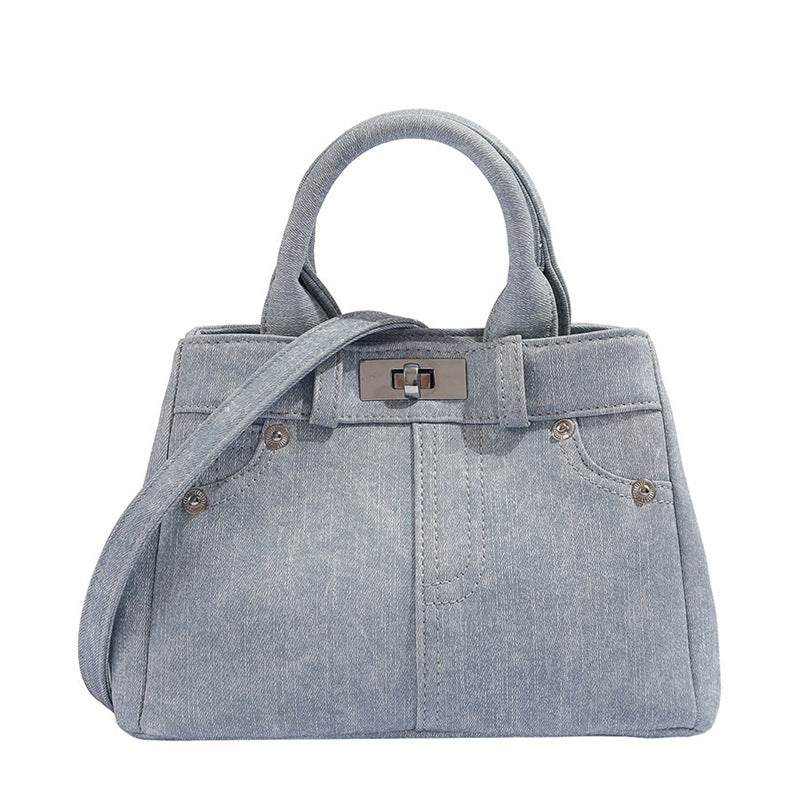 Women's Personalized Commuter Denim Handbag - Outfit Emporium