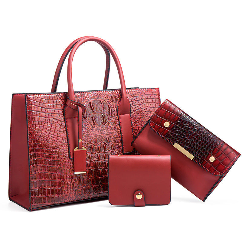 Women's Handbag Shoulder Bag Three-piece Set - Outfit Emporium