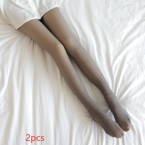 Translucent Fleece Lined Tights - Outfit Emporium