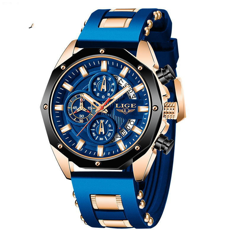 Lige Waterproof Chronograph Wristwatch - Outfit Emporium
