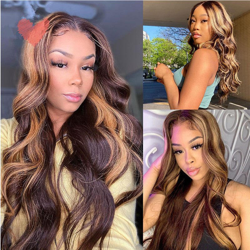 Women's Fashion Foreign Trade Wigs, Long Curly Hair