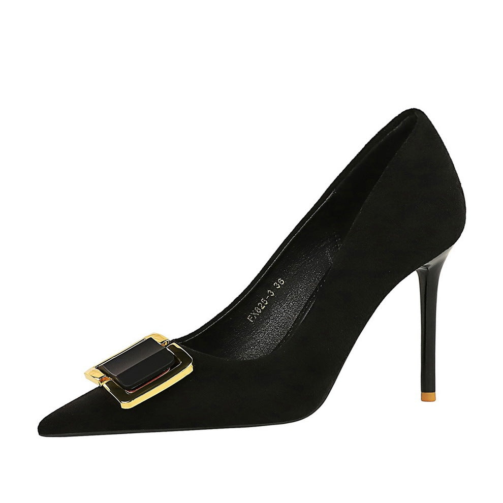 Women's Stiletto Heel Shallow Mouth - Outfit Emporium