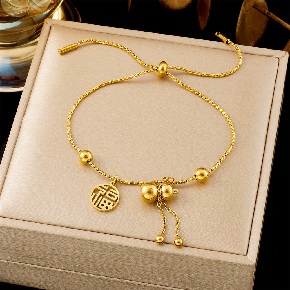 All-matching Ins Gold Fashion Ornament Bracelet