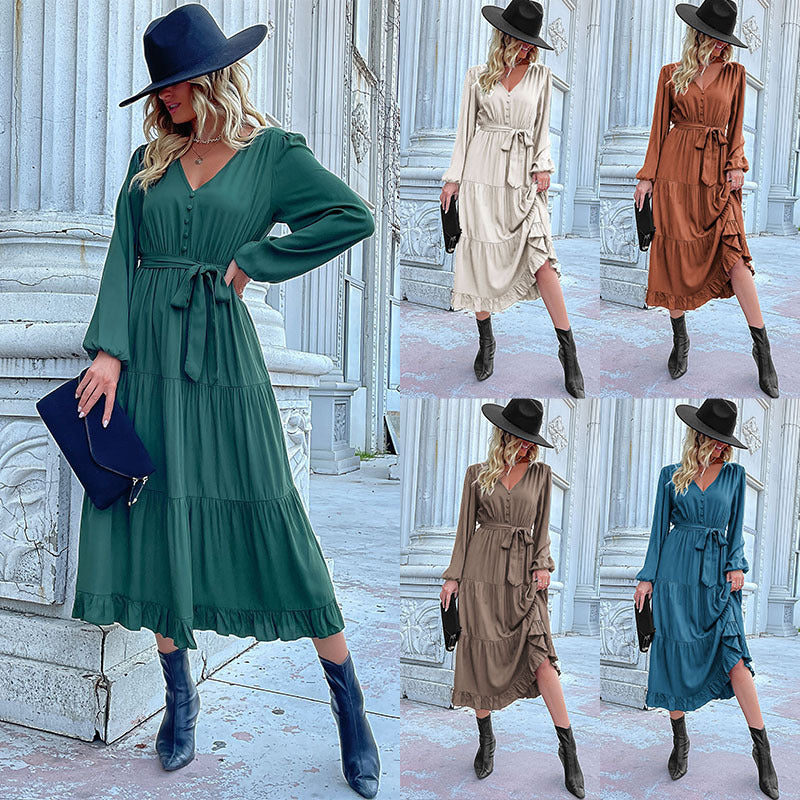 Casual Long Sleeve Dress - Outfit Emporium