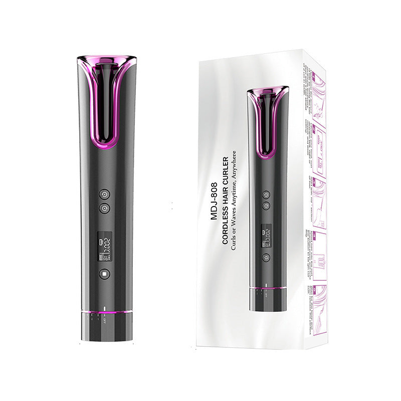 Automatic Hair Curler USB Cordless Wireless Auto Ceramic Curling Iron Hair