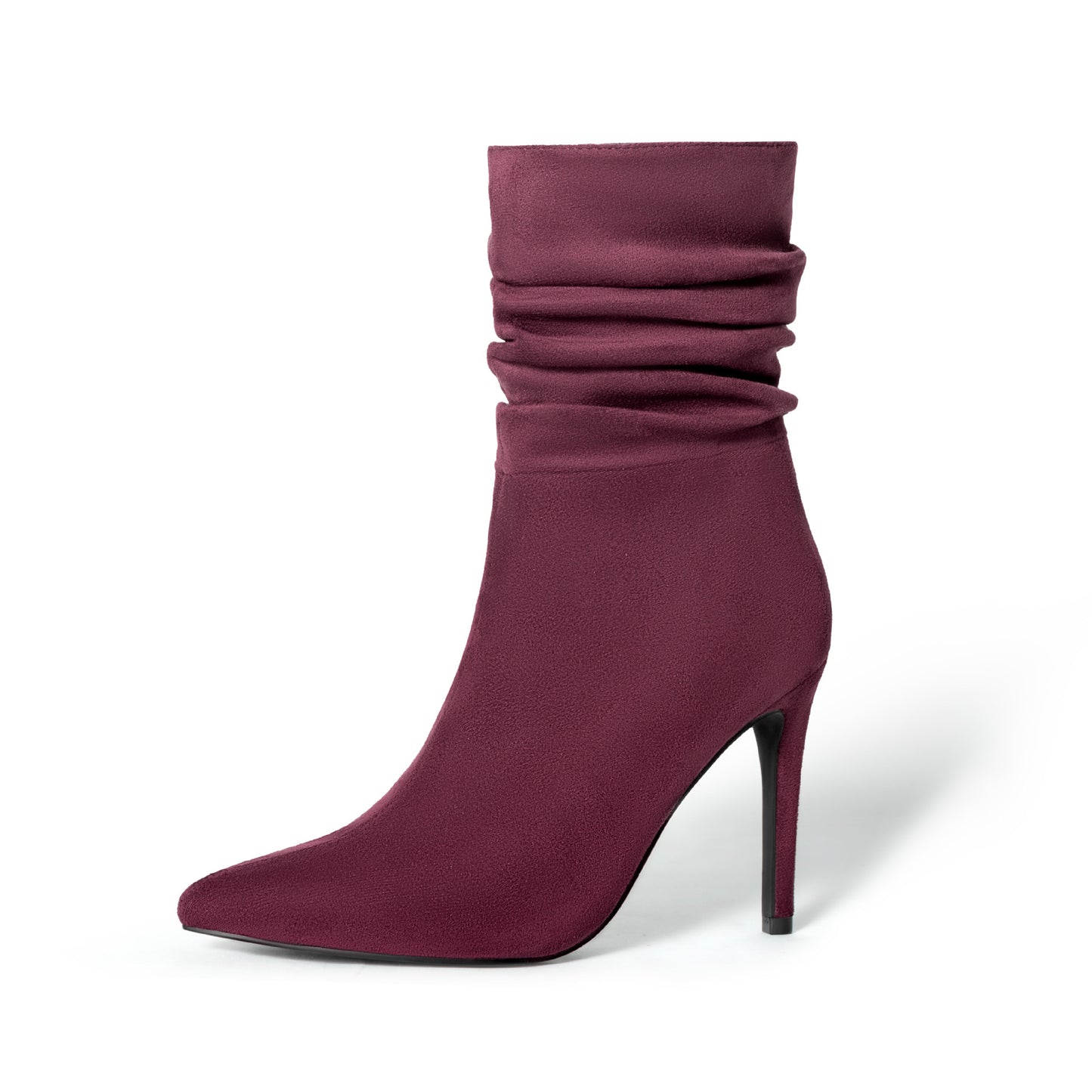 Women's Fashion Suede Pointed High Heels Boots - Outfit Emporium