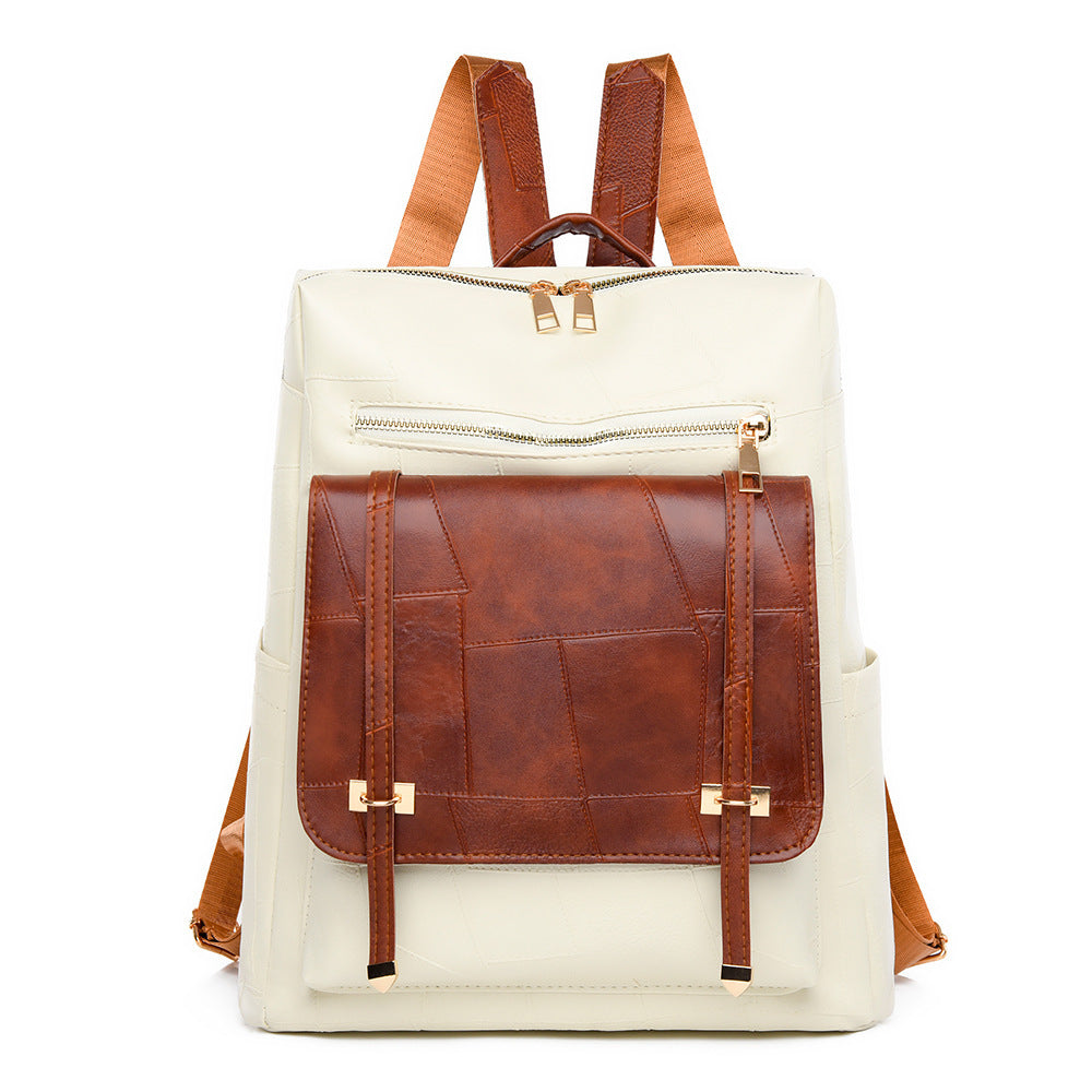 Women's Backpack Leather Dual-use