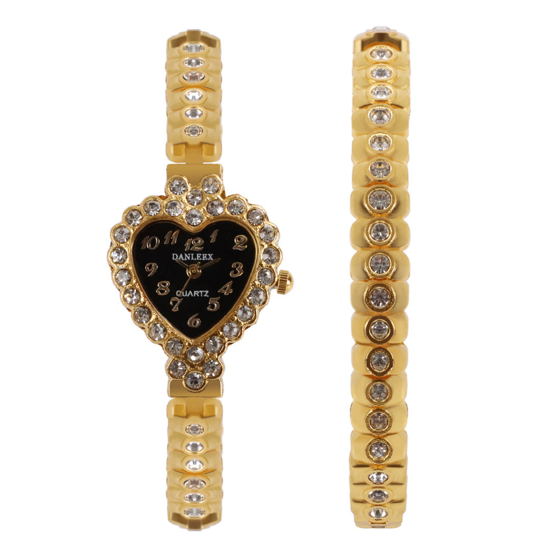 Women's Watch Heart-shaped Rhinestone