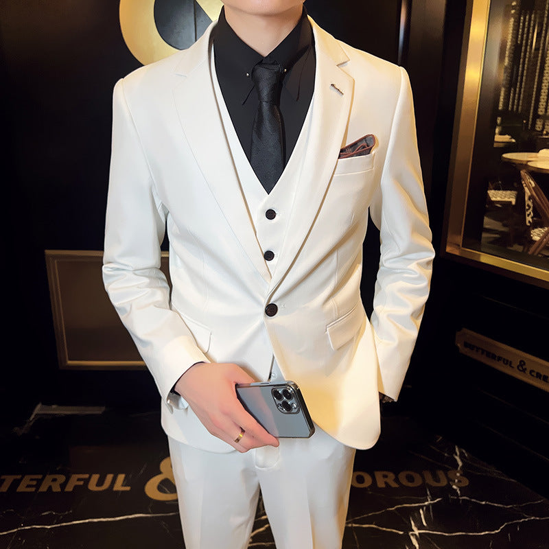 Business Formal Wear Plus Size Swallowtail Men's Suit