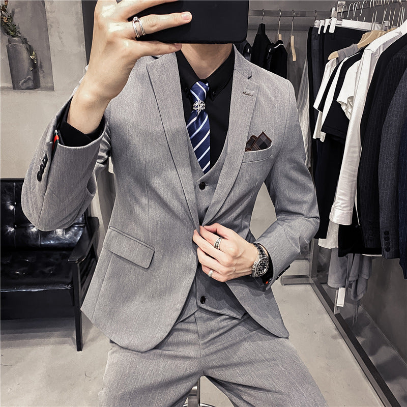 Business Formal Wear Plus Size Swallowtail Men's Suit