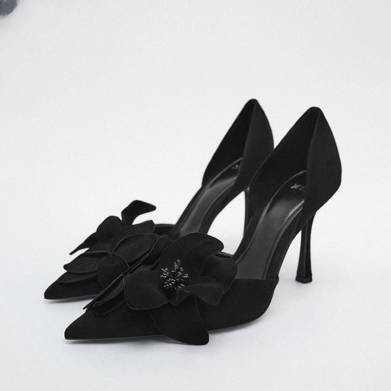 Women's Pointed Toe Beautiful Pumps Stiletto Heel - Outfit Emporium