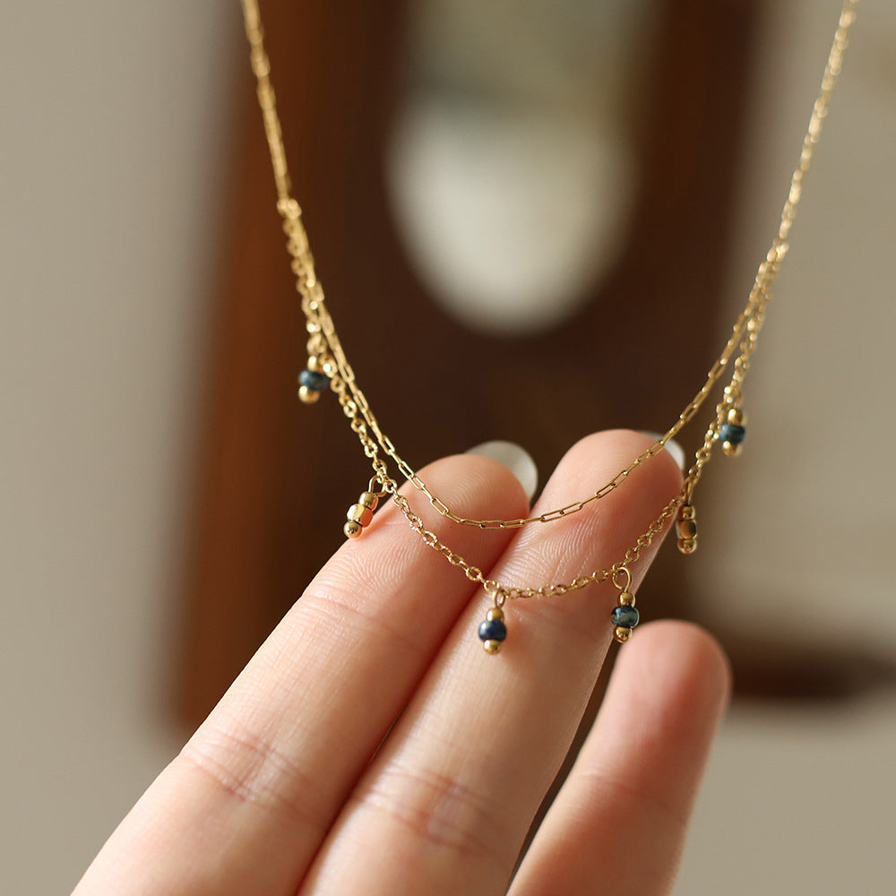 Antique Blue Beads Handmade Pendant