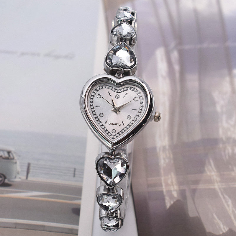 Women's Heart-shaped Diamond Watch