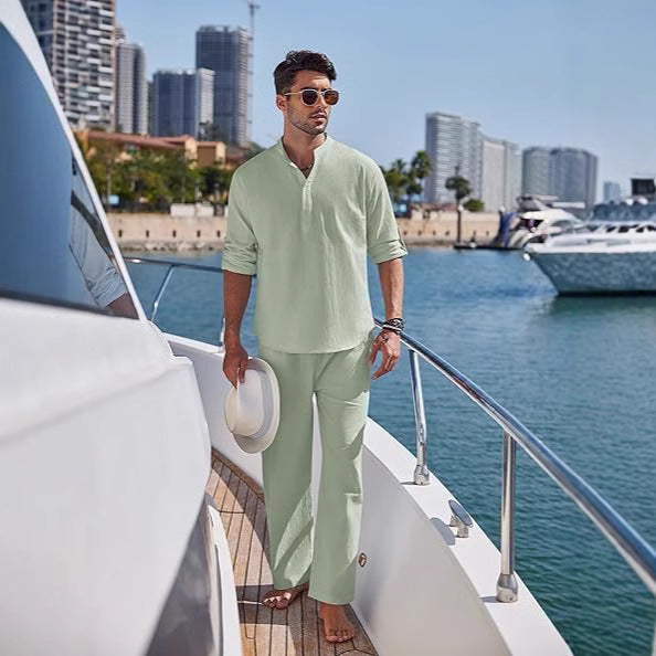 Men's Long Sleeve Trousers Suit
