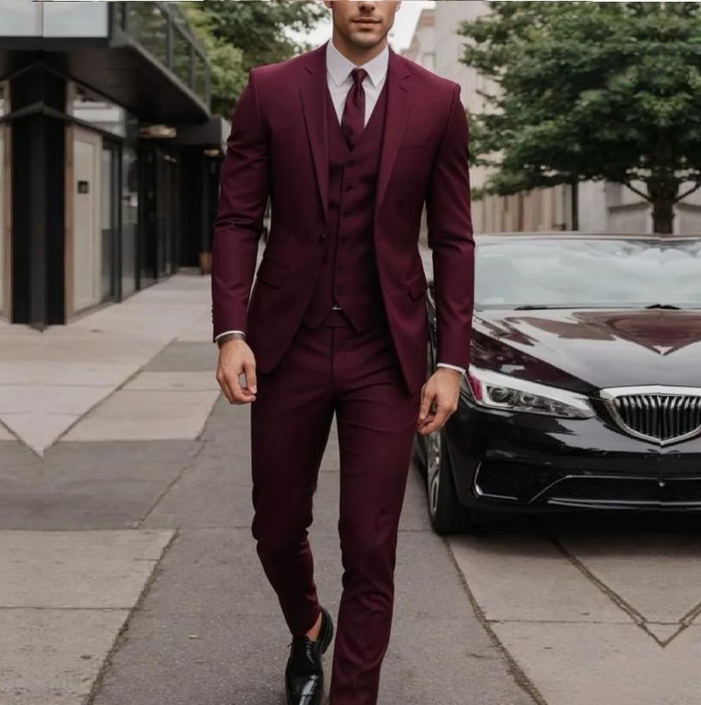 Men's High Sense Temperament Banquet Business Slim Fit Suit