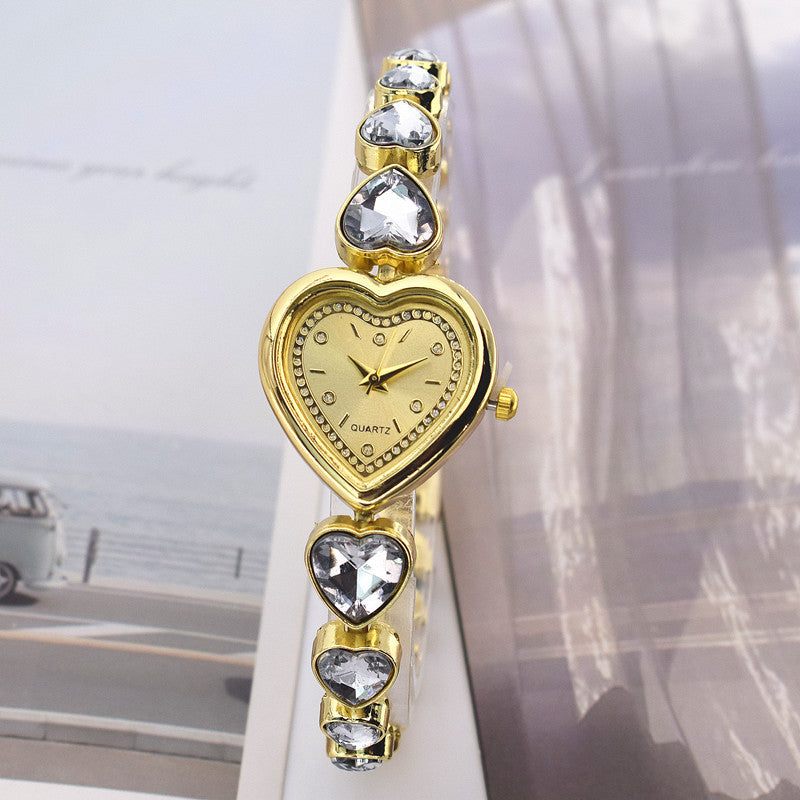 Women's Heart-shaped Diamond Watch