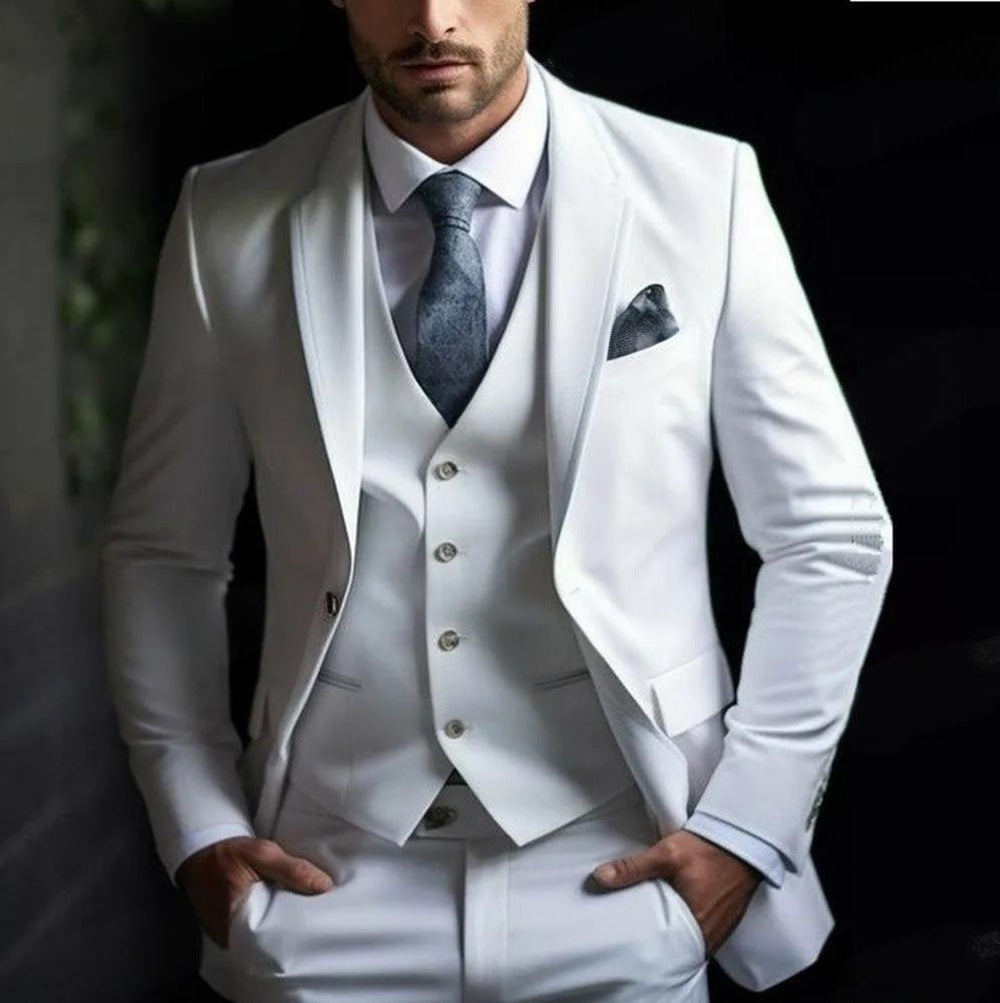 Men's High Sense Temperament Banquet Business Slim Fit Suit