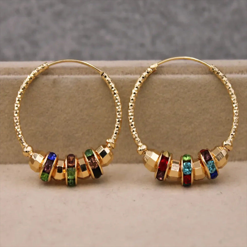 Bohemian Colorful Beads High Sense Earrings
