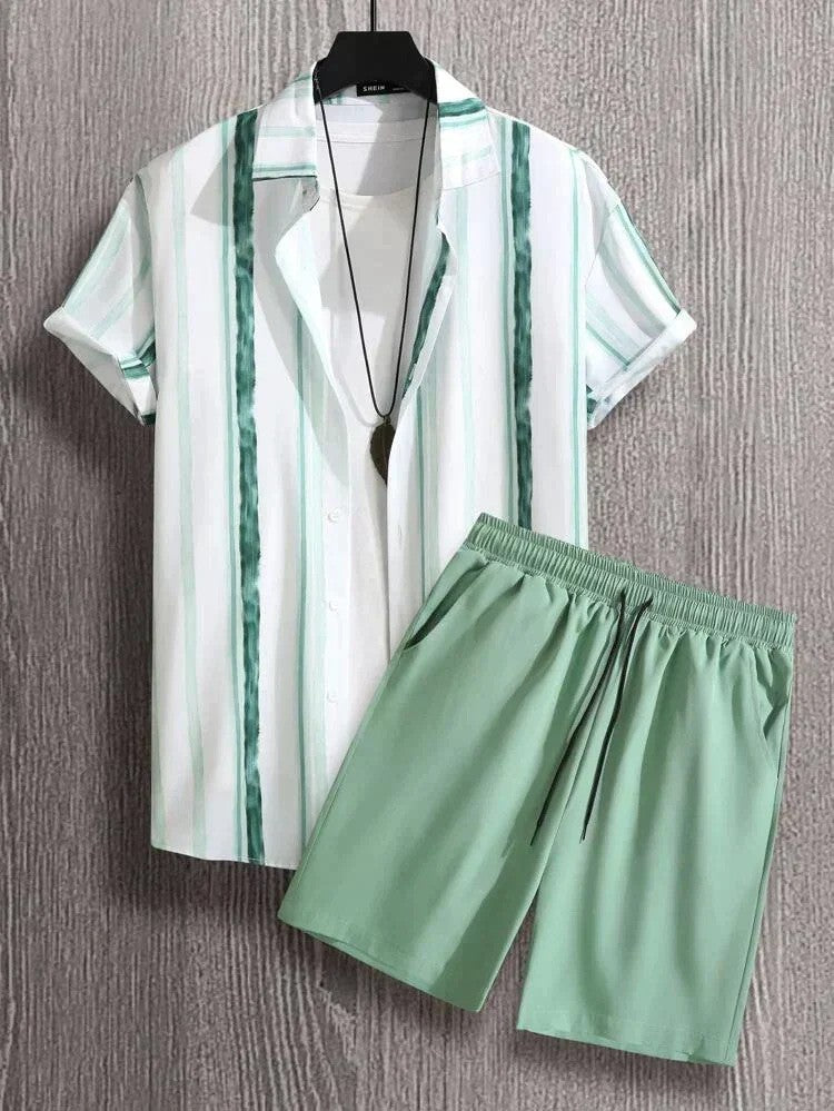 Beach Style Short Sleeve Shirt Men's Suit - Outfit Emporium