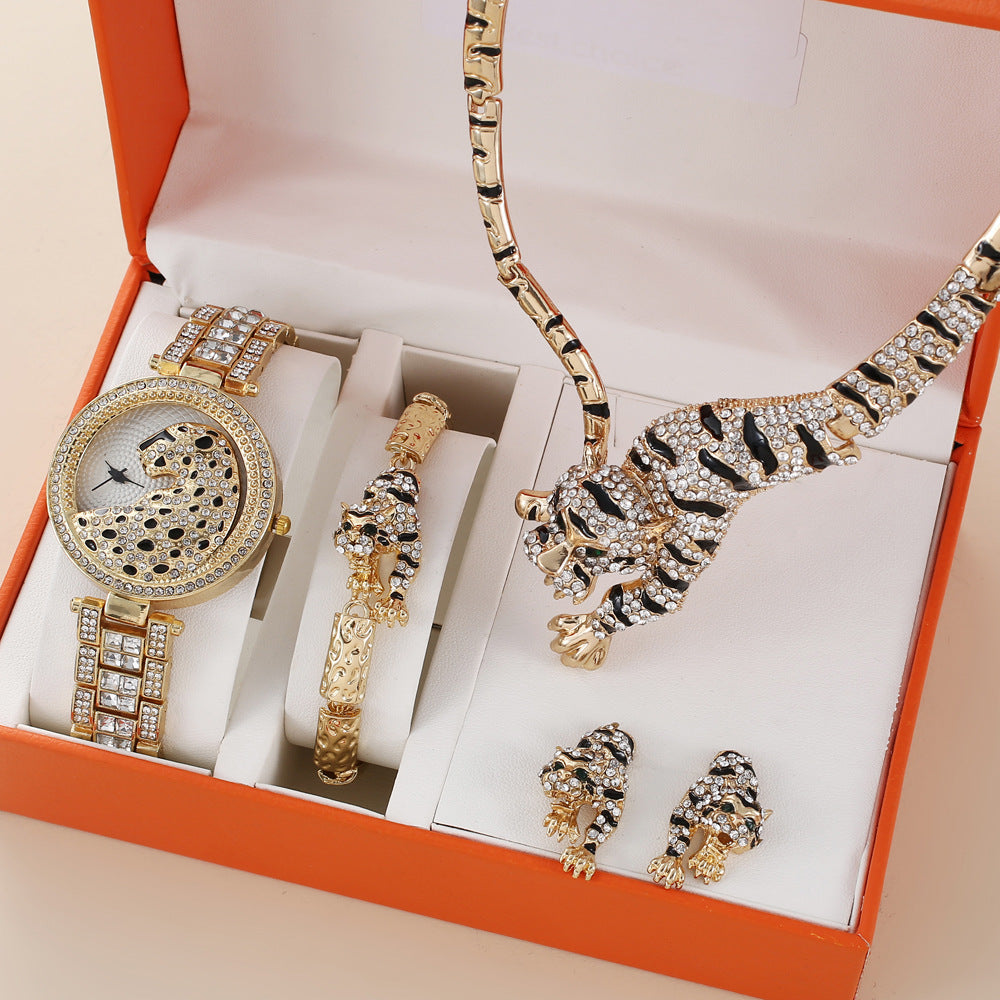 Dial Steel Belt Quartz Watch Suit