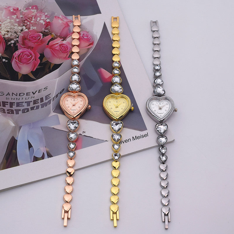 Women's Heart-shaped Diamond Watch