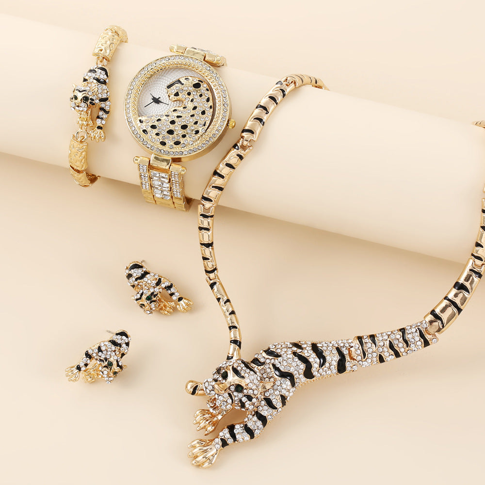 Dial Steel Belt Quartz Watch Suit