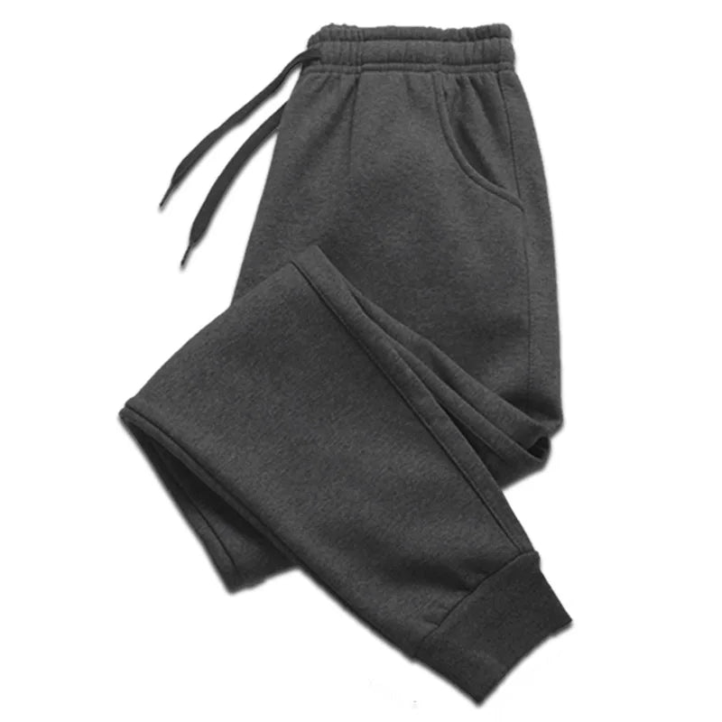 Solid Color Pants Men's Elastic Waist Running Pants Soft Sports Gym Pants Casual Fitness Long Pants Outdoors HIP HOP Pants - Outfit Emporium