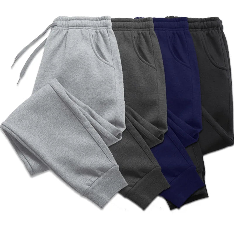 Solid Color Pants Men's Elastic Waist Running Pants Soft Sports Gym Pants Casual Fitness Long Pants Outdoors HIP HOP Pants - Outfit Emporium