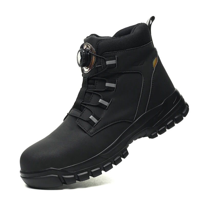 Men Indestructible Steel Toe Work Boots - Outfit Emporium