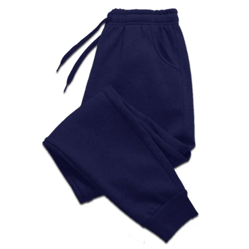 Solid Color Pants Men's Elastic Waist Running Pants Soft Sports Gym Pants Casual Fitness Long Pants Outdoors HIP HOP Pants - Outfit Emporium