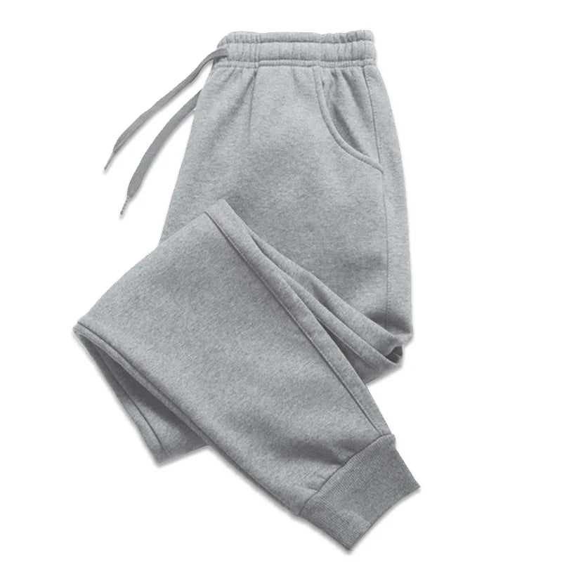 Solid Color Pants Men's Elastic Waist Running Pants Soft Sports Gym Pants Casual Fitness Long Pants Outdoors HIP HOP Pants - Outfit Emporium