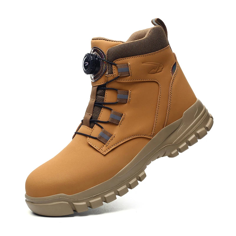 Men Indestructible Steel Toe Work Boots - Outfit Emporium