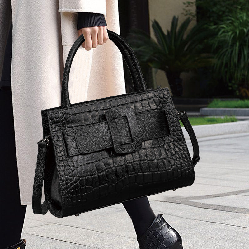 Women's Leather Portable Crossbody Shoulder Bag